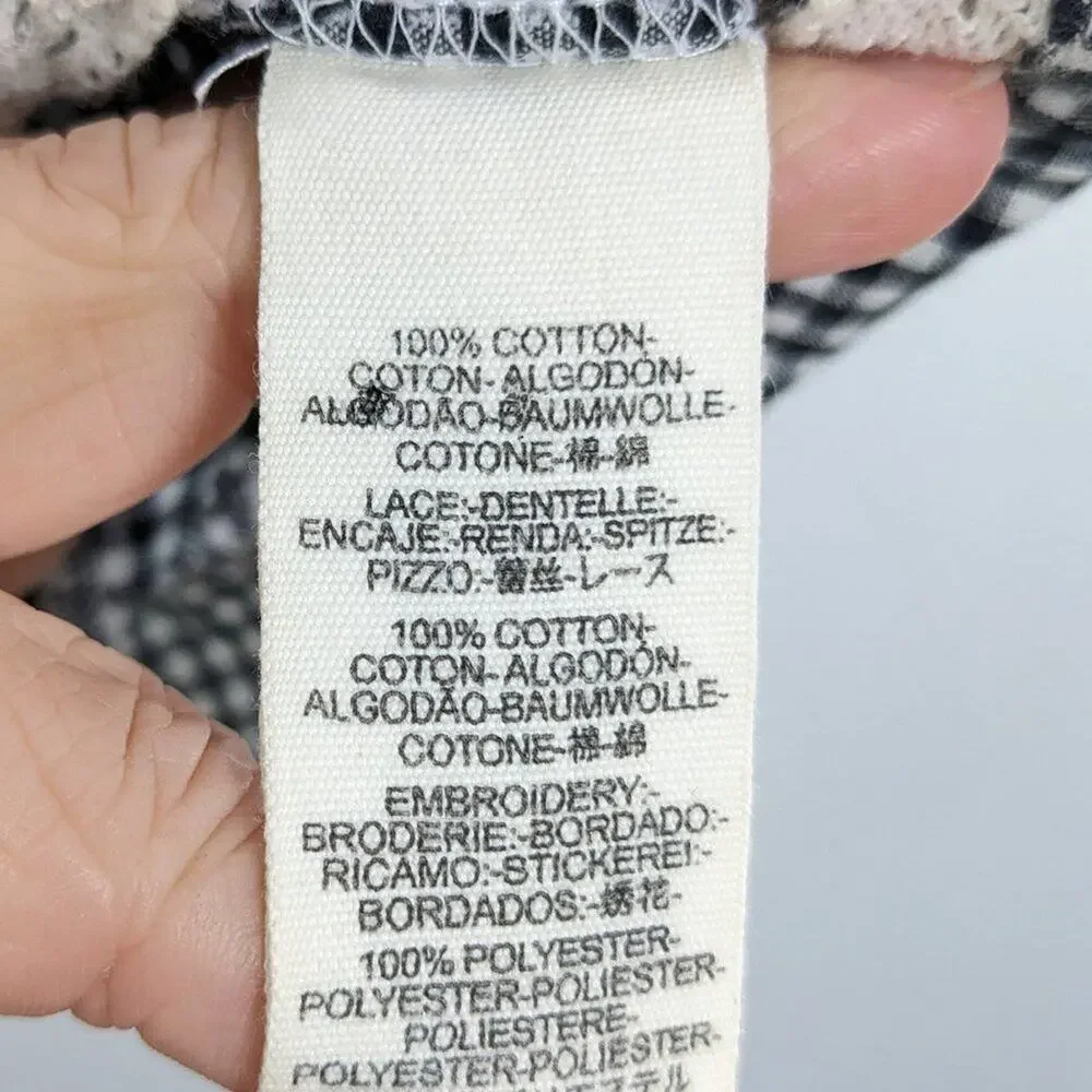 Free People Black & White Sunny Day Shirt Dress